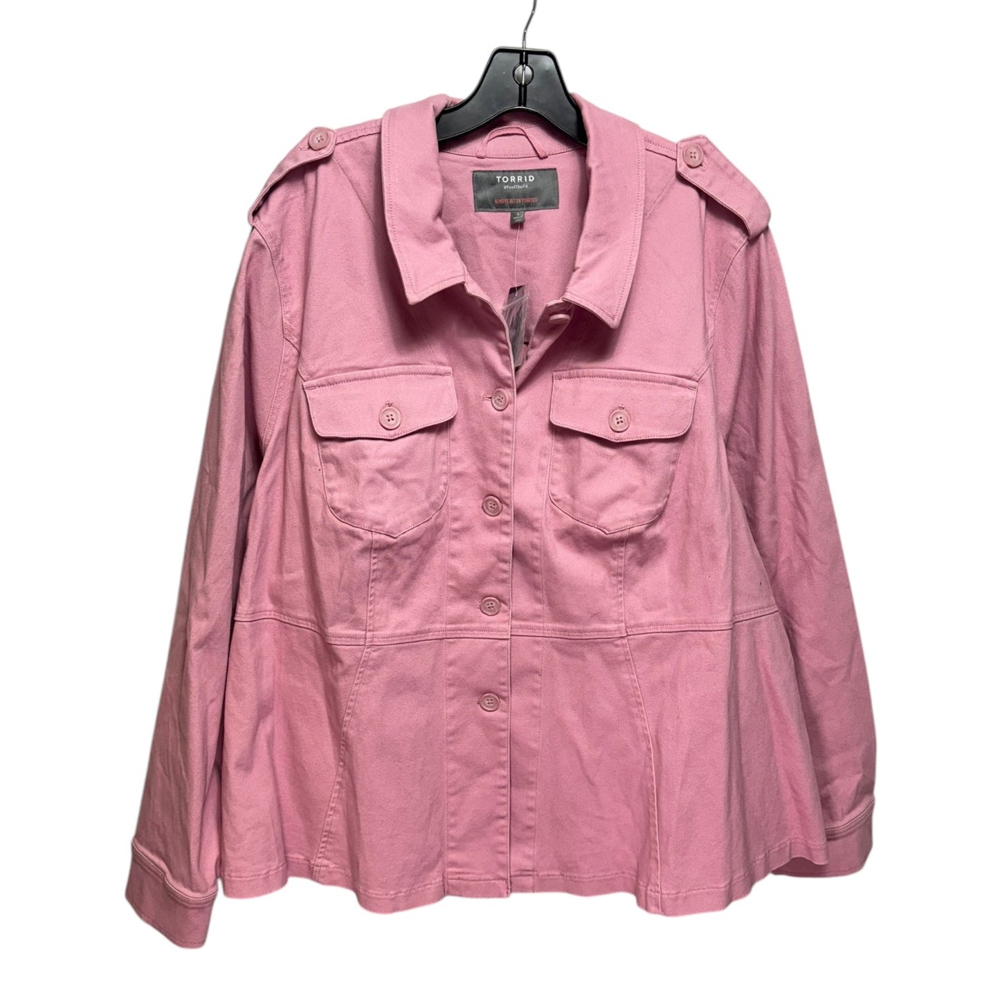 Jacket Other By Torrid In Pink, Size: 4x