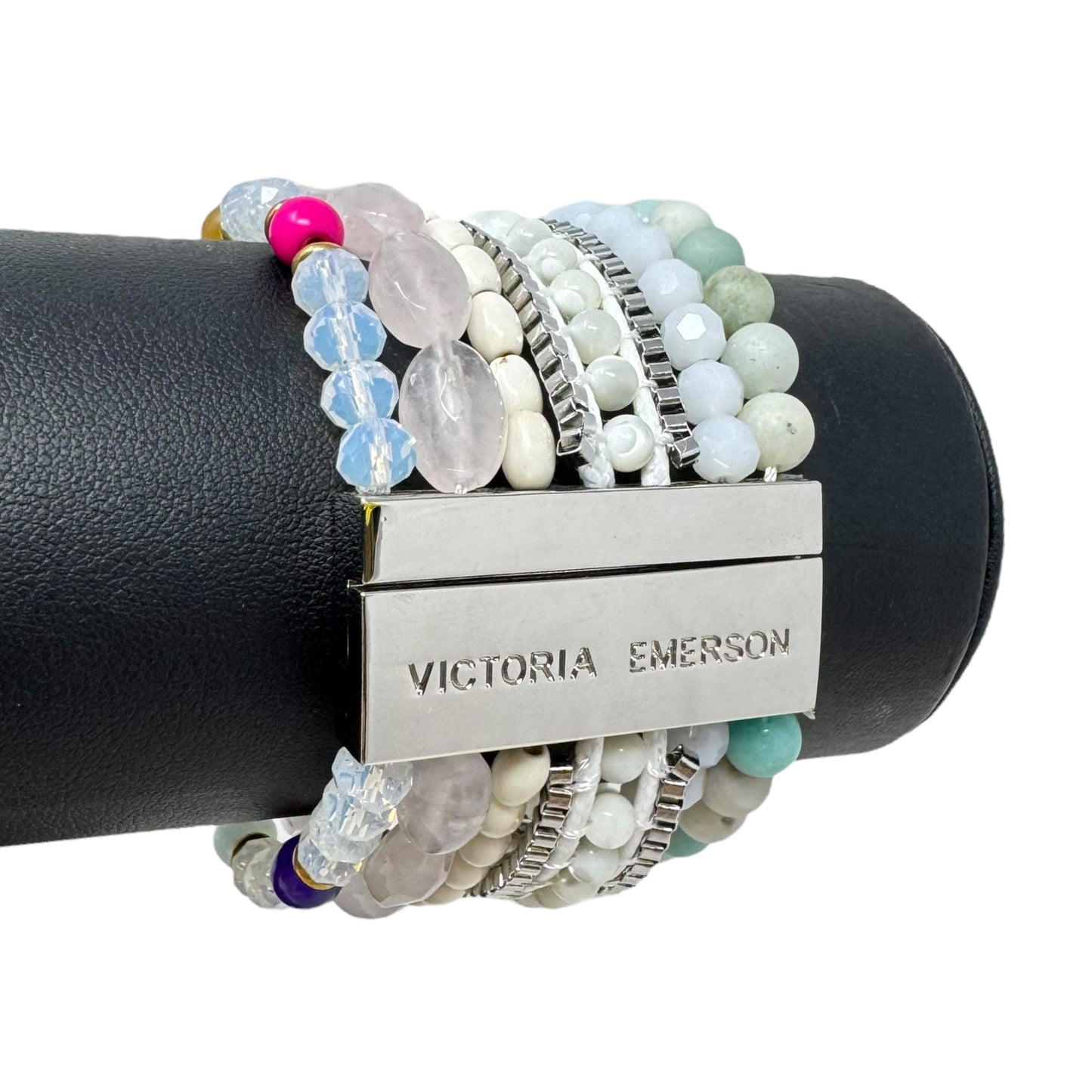 6 Strand Stacked Beaded Bracelet By Victoria Emerson