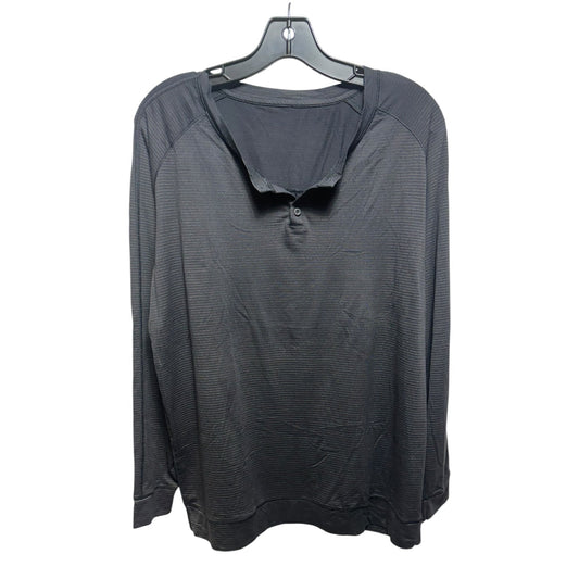 Athletic Top Long Sleeve Crewneck By Lululemon In Black, Size: L