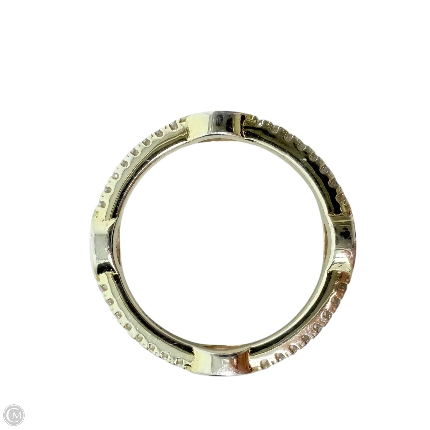 Marquise Cut Pink Stone & Sterling Silver Band Ring By Unbranded, Size: 5