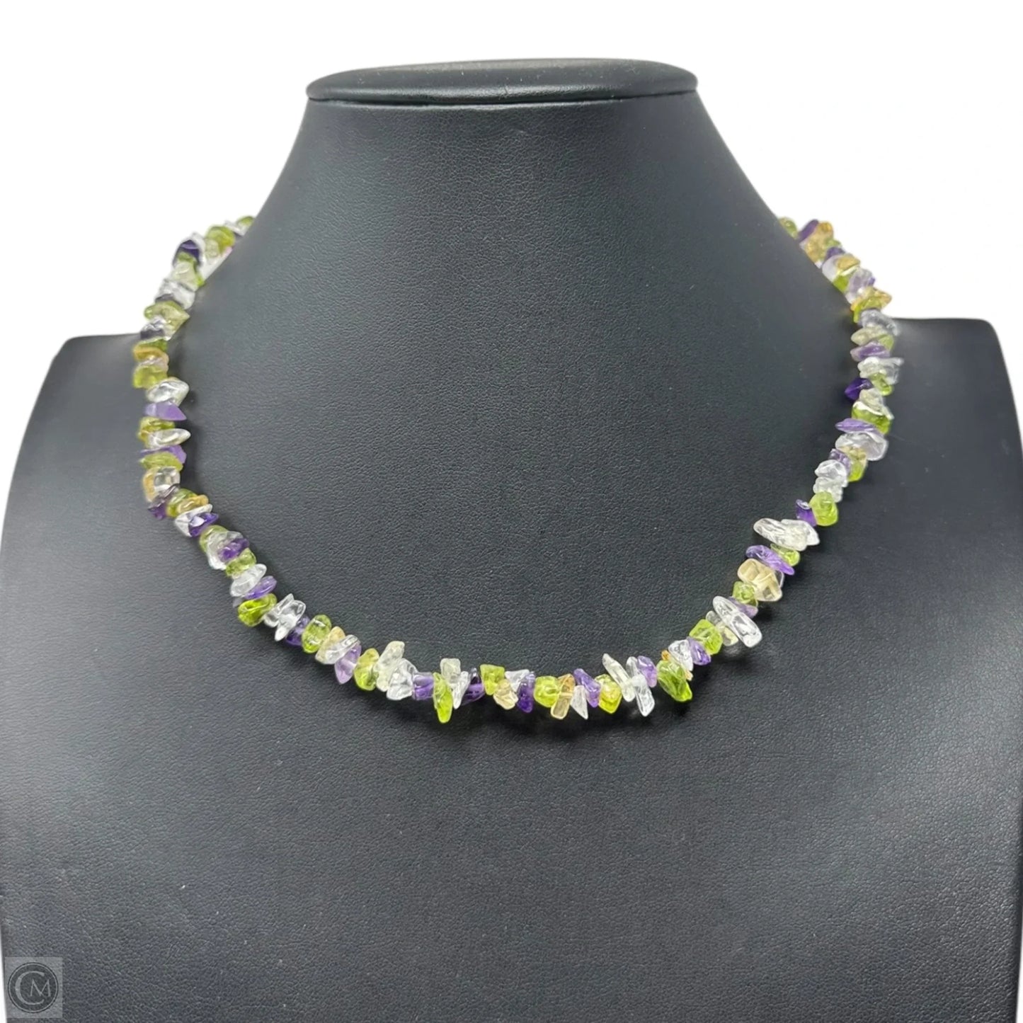 Multi-Stone Chip Beaded Necklace Unbranded