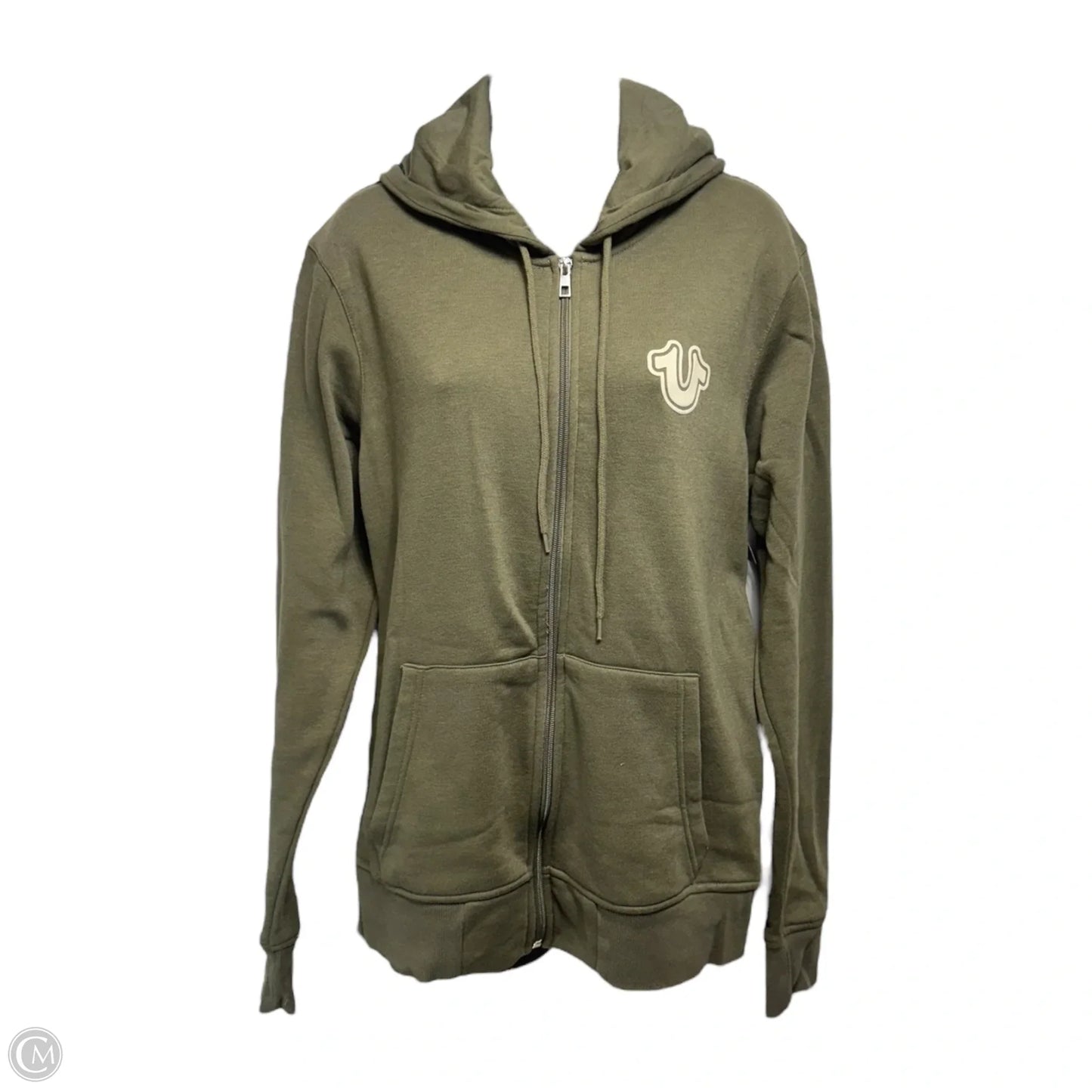 Sweatshirt Hoodie By True Religion In Green, Size: M