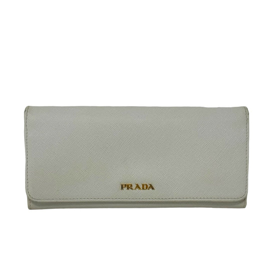 Saffiano Leather Wallet Luxury Designer By Prada  Size: Medium