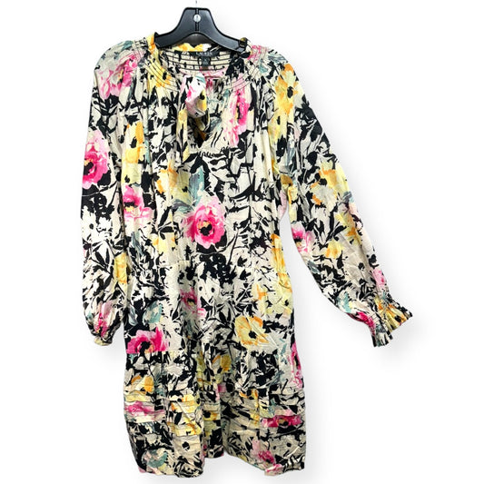 Floral Print Dress Casual Short Lauren By Ralph Lauren, Size 16