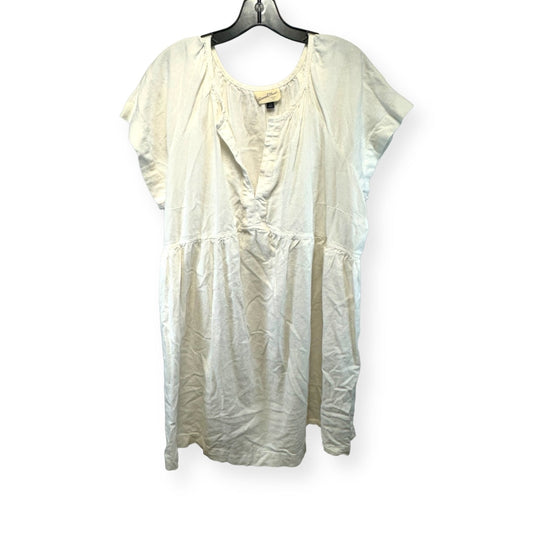 White Dress Casual Midi Universal Thread, Size Xxl