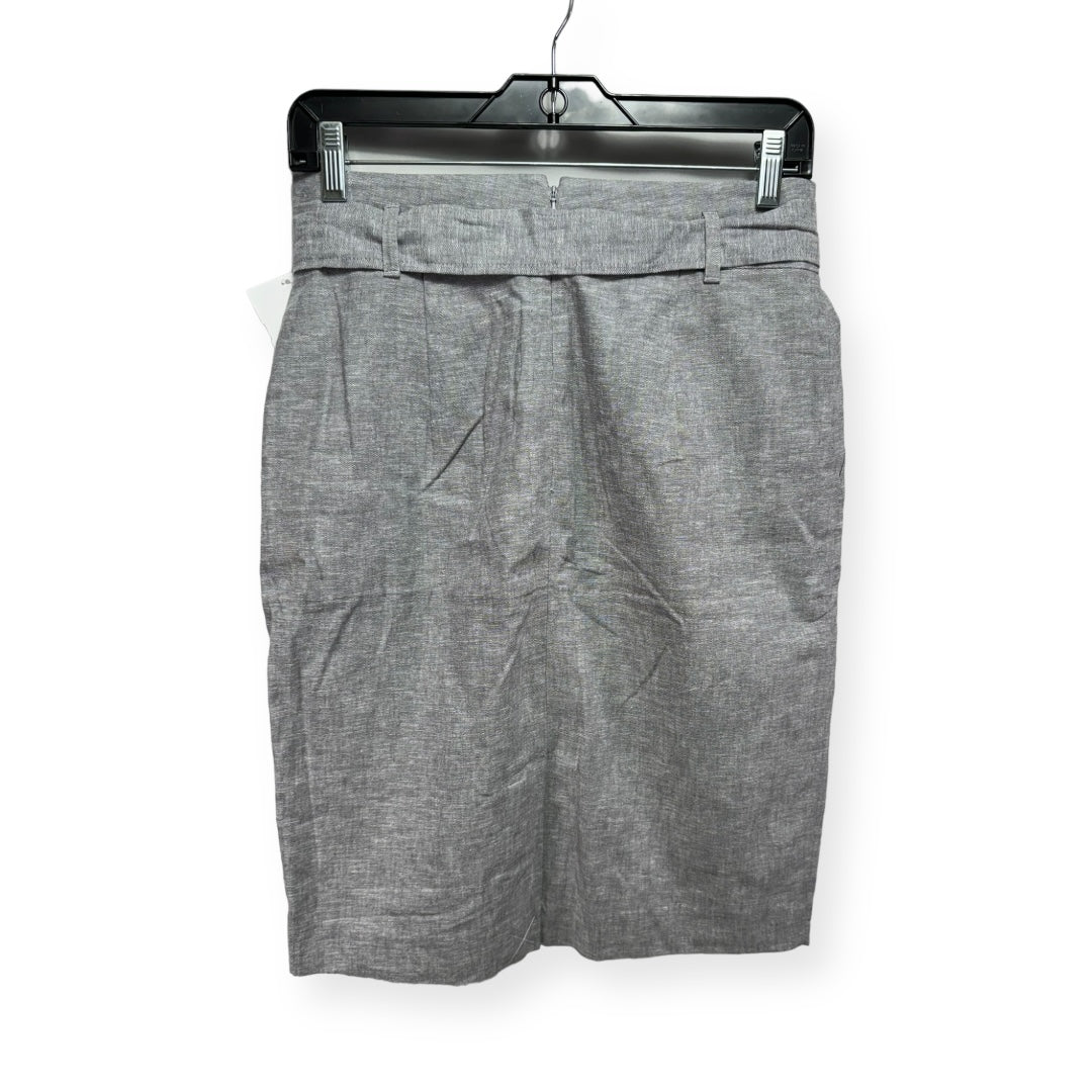 Linen Grey Skirt Mini & Short Ann Taylor, Size 4petite