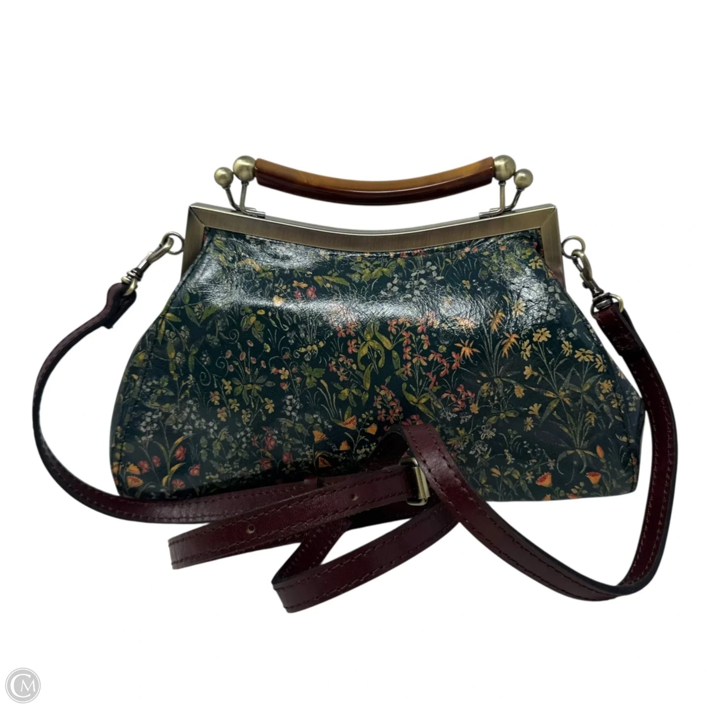 Kelmscott Frame Handbag Designer By Patricia Nash, Size: Small