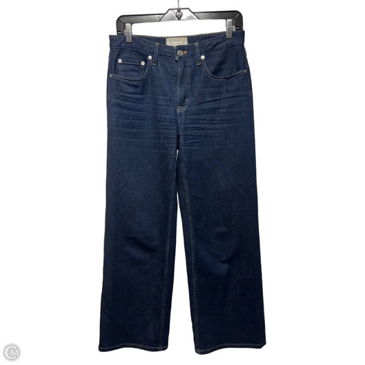 The Mid-Way Jeans Wide Leg By Everlane In Blue Denim, Size: 2