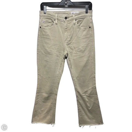 Farrah Crop Boot Jeans By Adriano Goldschmied In Tan, Size: 4/27