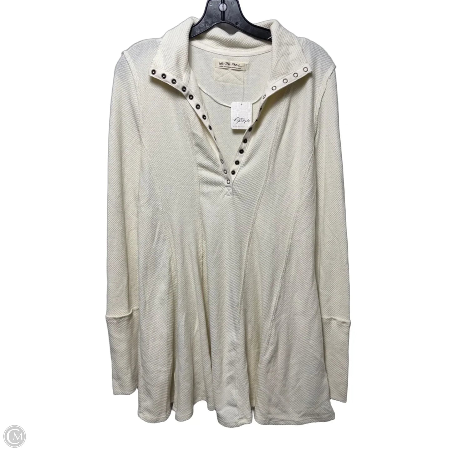 Tunic Long Sleeve By We The Free In Cream, Size: L
