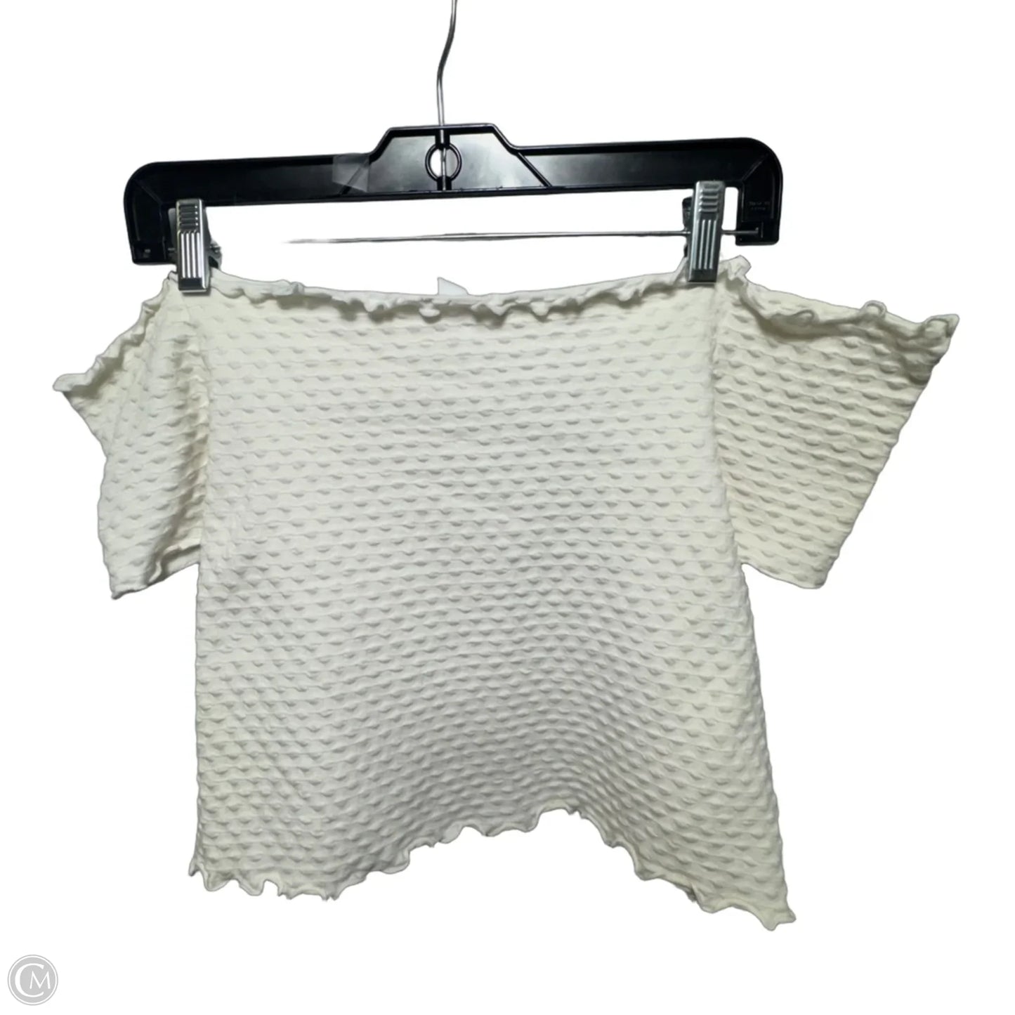 Top Short Sleeve By Bp In Cream, Size: 1x