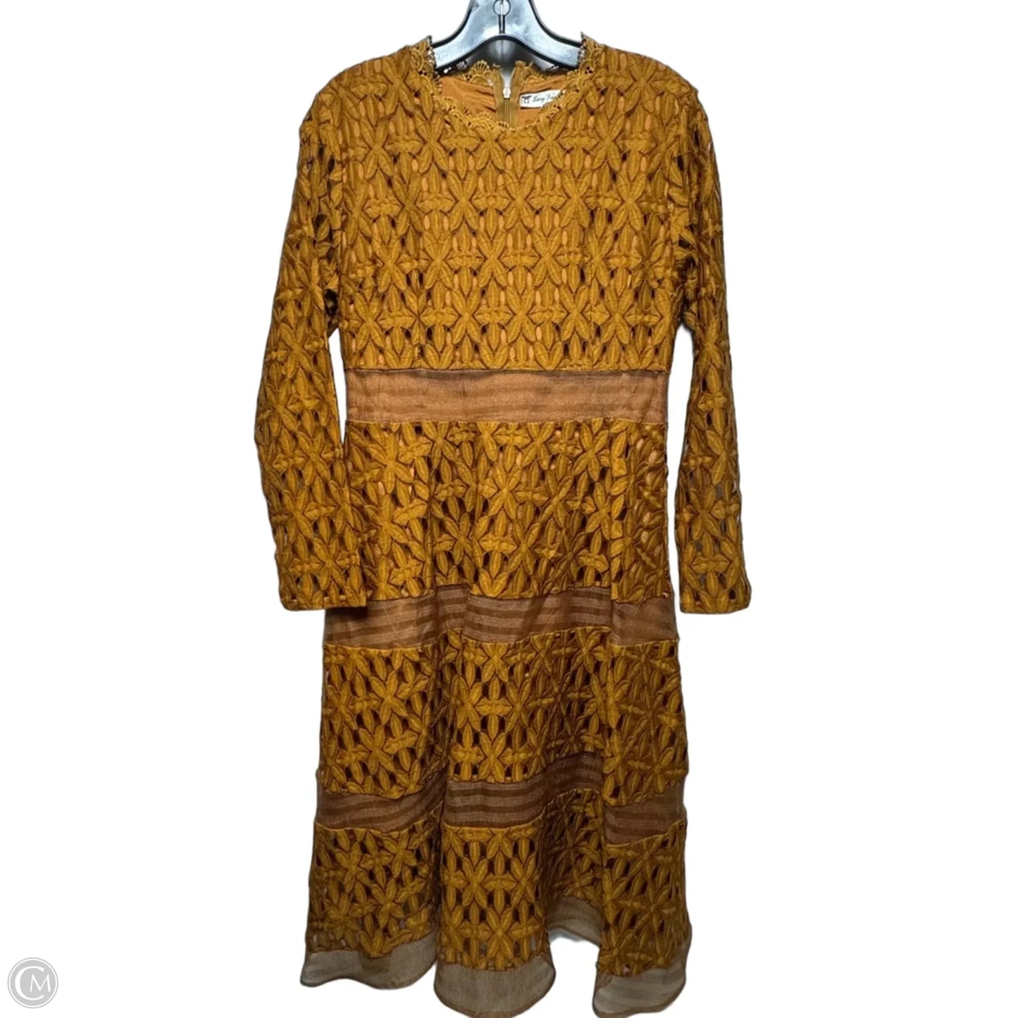 Dress Casual Short By Liang Dian Yi Lu In Orange, Size: XXL