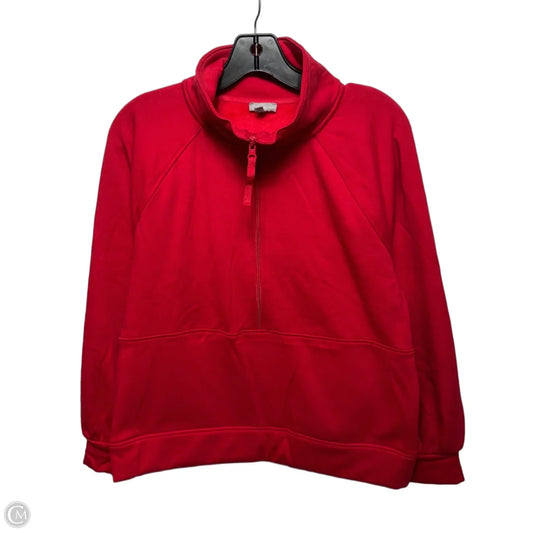 Sweatshirt Collar By Talbots In Red, Size: M