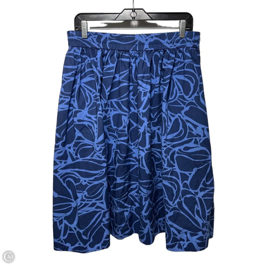 Skirt Midi By Banana Republic In Blue, Size: L