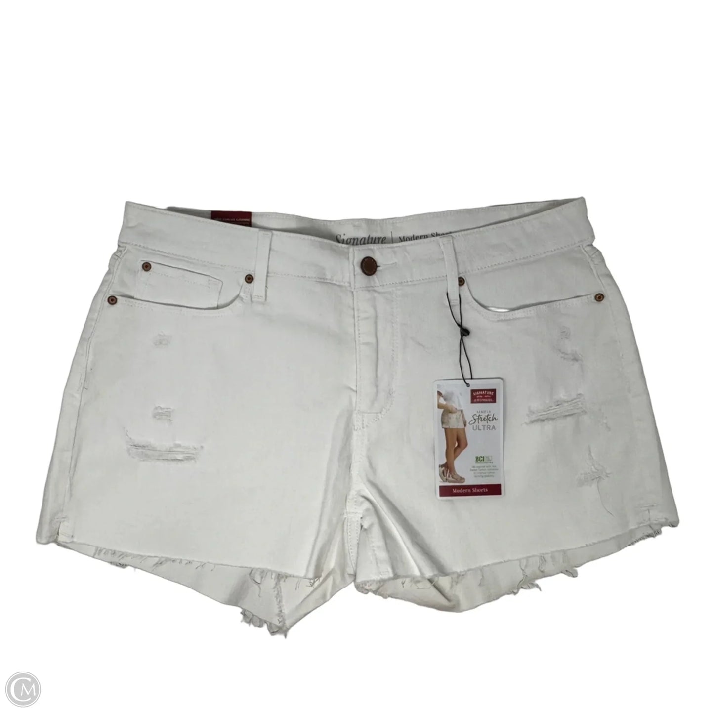 Signature Modern Shorts By Levis In White, Size: 12/31