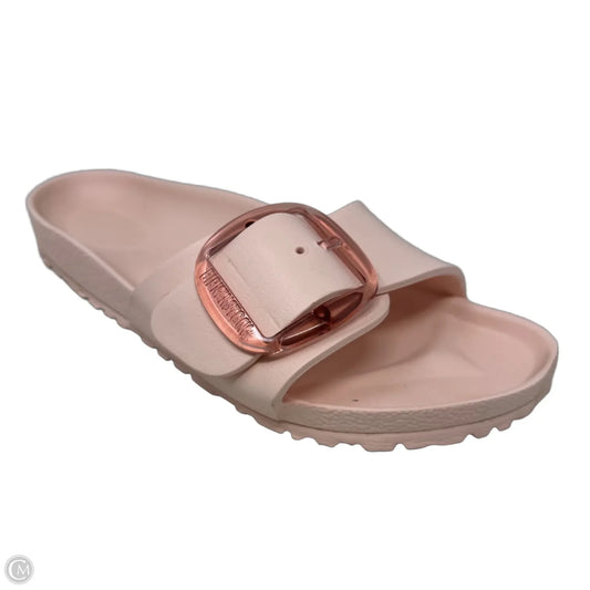 Madrid Big Buckle EVA Sandals Flats By Birkenstock In Pink, Size: 9