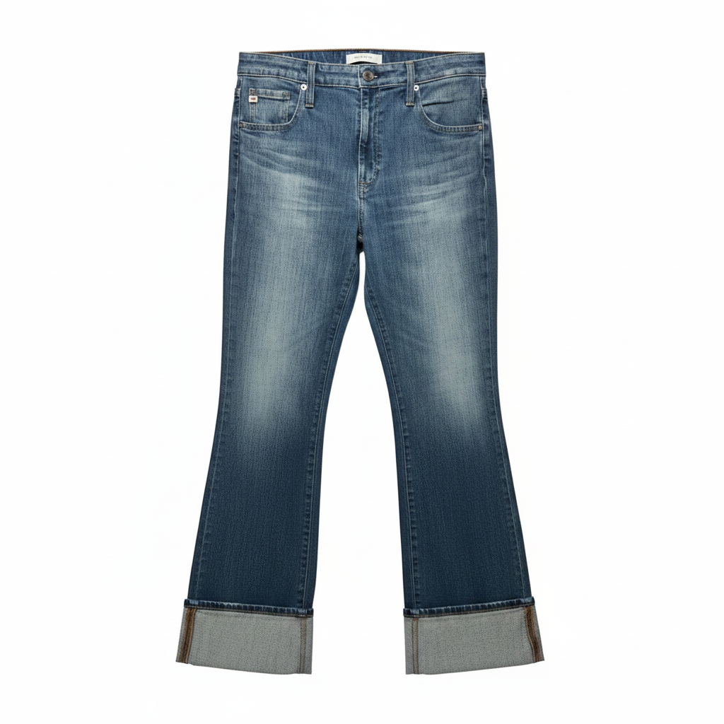Farrah Bootcut Jeans Flared By Ag Jeans In Blue Denim, Size: 10 / 30x32