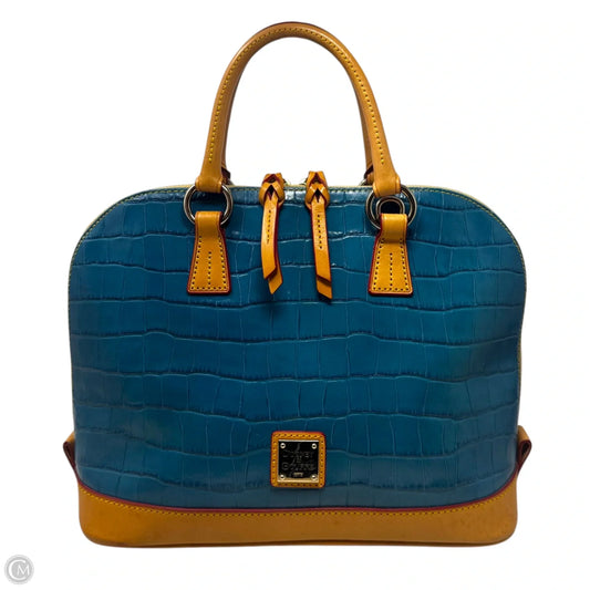AS IS Zip Zip Croco Handbag Designer By Dooney And Bourke, Size: Medium