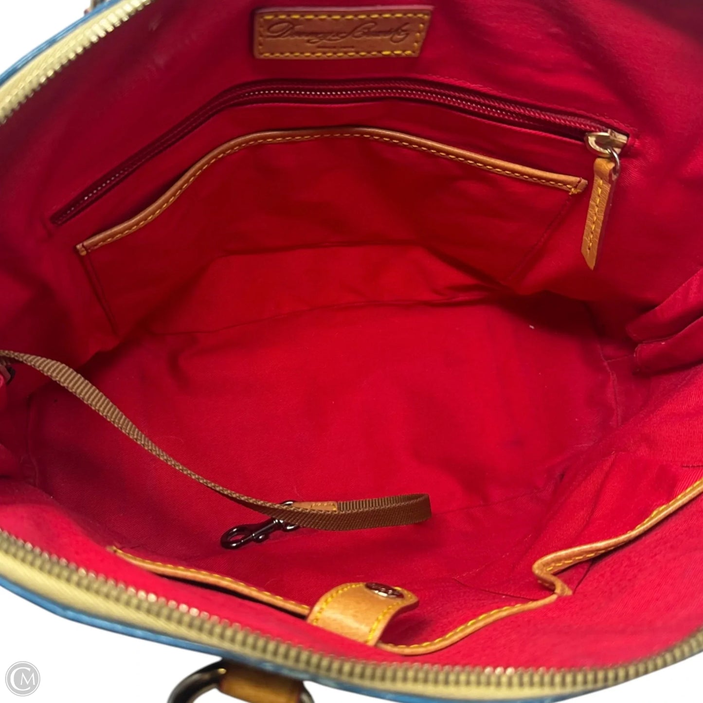AS IS Zip Zip Croco Handbag Designer By Dooney And Bourke, Size: Medium