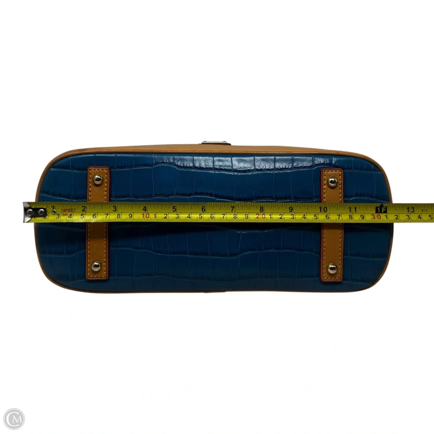 AS IS Zip Zip Croco Handbag Designer By Dooney And Bourke, Size: Medium