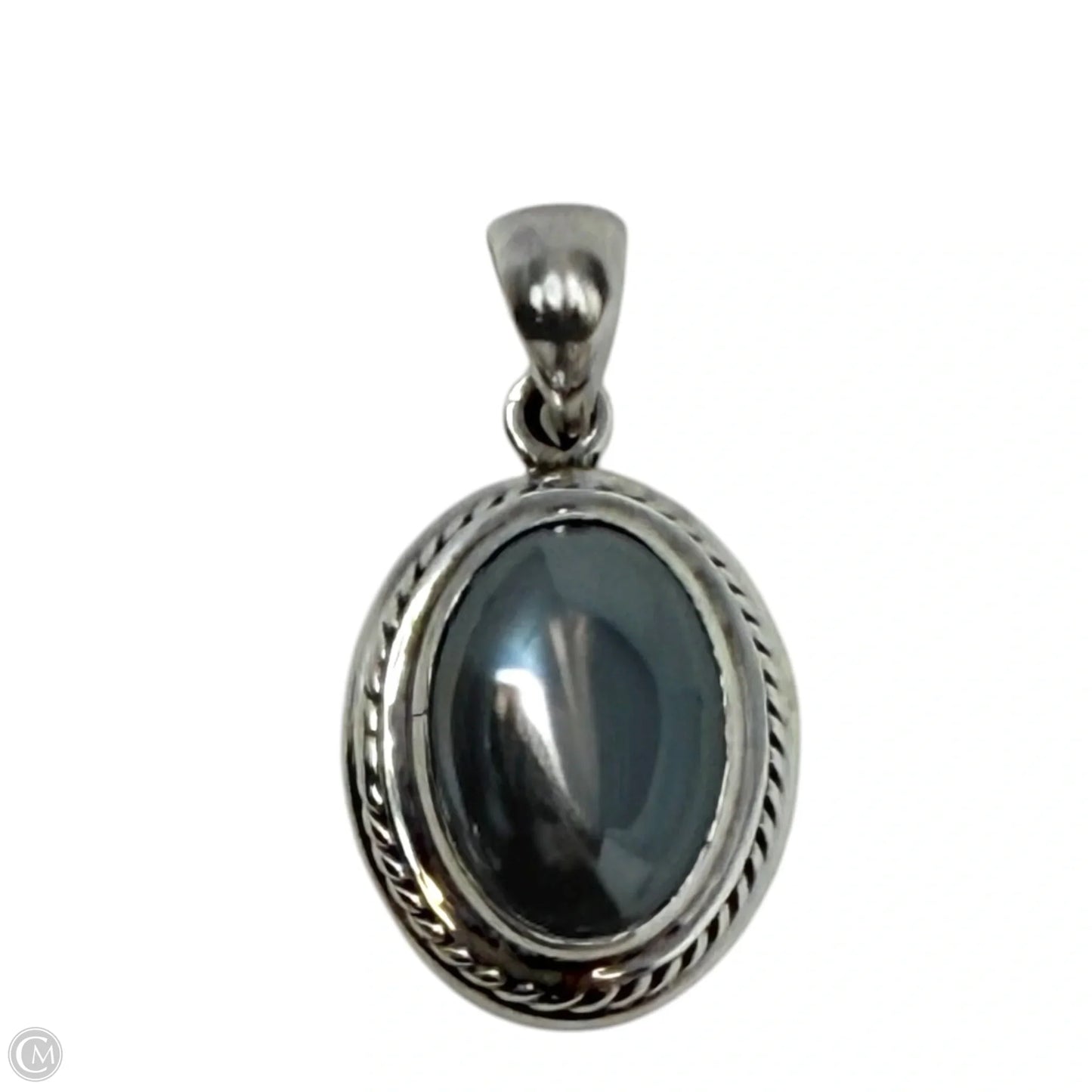 Sterling Silver & Hematite Pendant