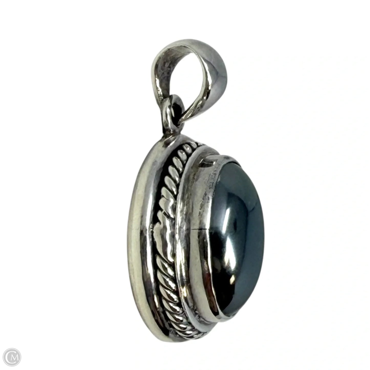 Sterling Silver & Hematite Pendant