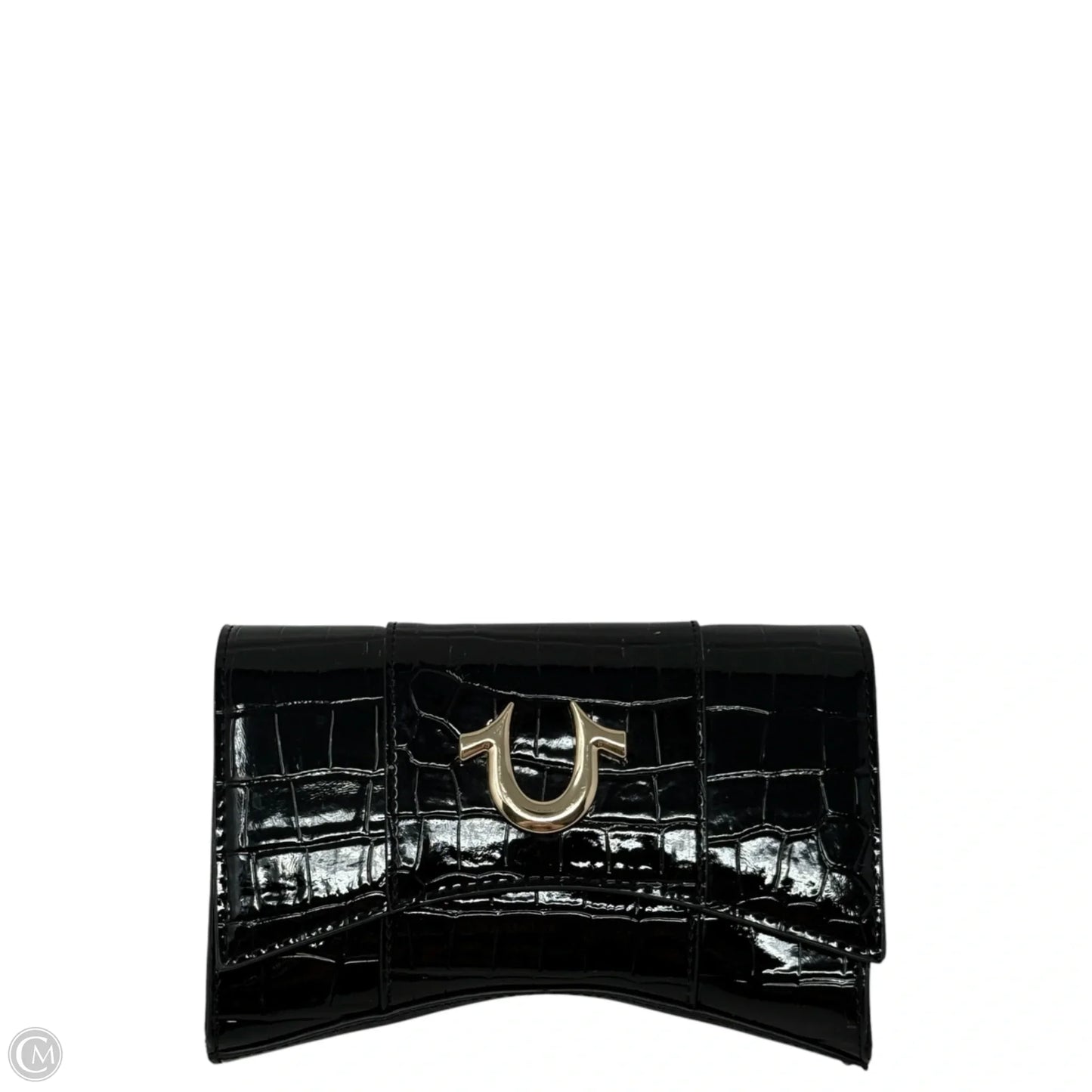 Faux Croc Leather Chain Bag By True Religion, Size: Small