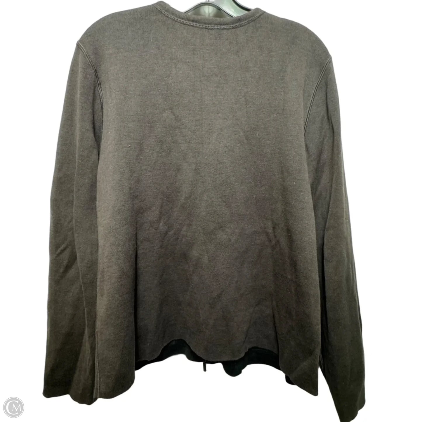 Sweater Cardigan By Eileen Fisher In Brown, Size: L