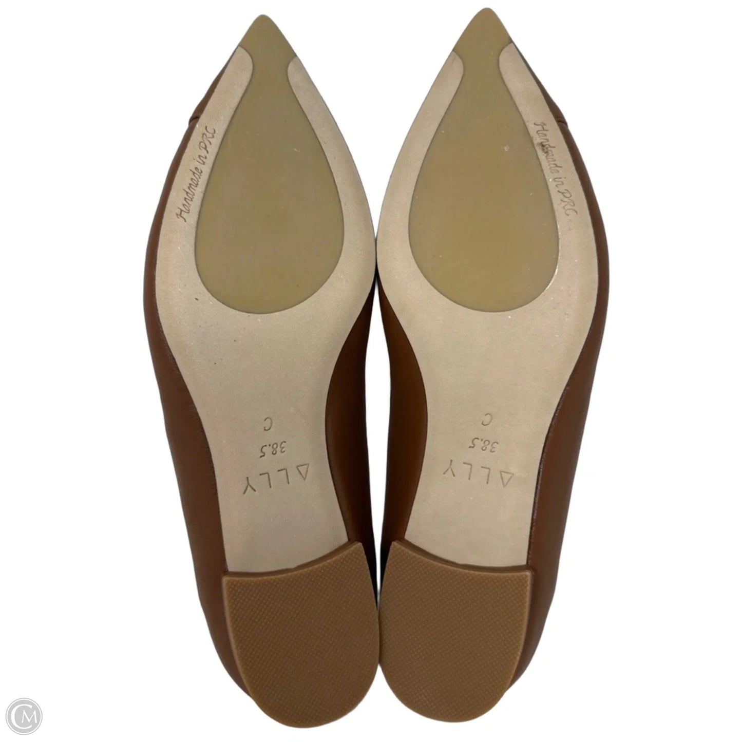 Courageous Leather Forever Flats By Ally In Caramel, Size: 8 (EU 38.5 C)
