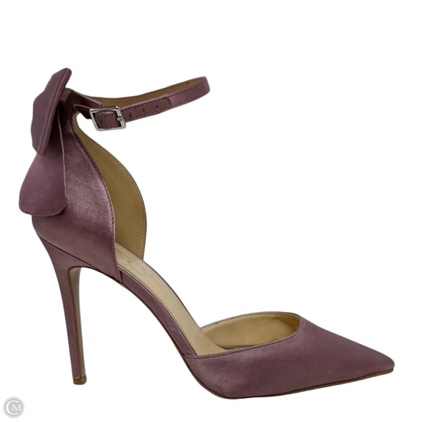 JP Polla Stiletto Satin Bow Pumps  By Jessica Simpson In Pink, Size: 8