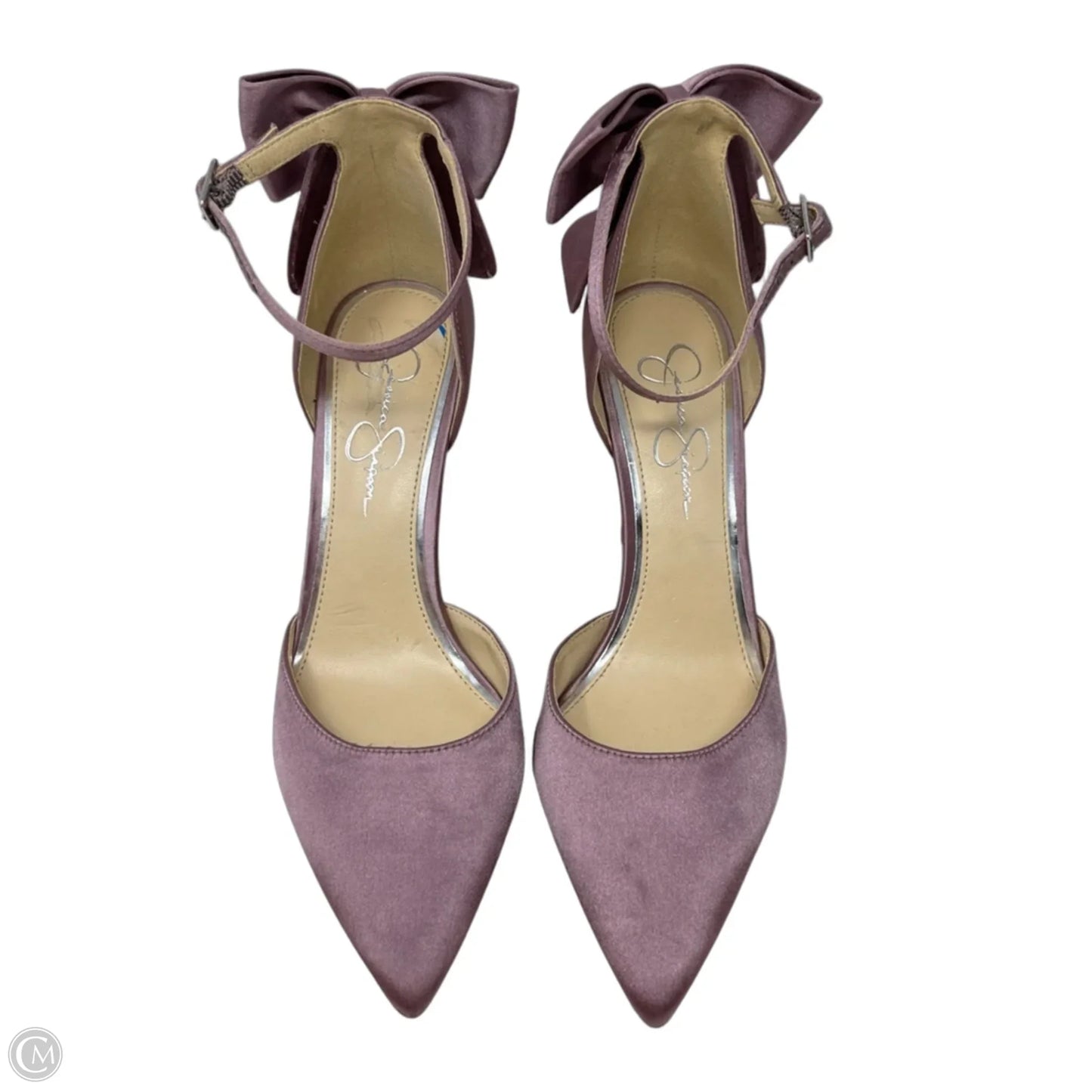 JP Polla Stiletto Satin Bow Pumps  By Jessica Simpson In Pink, Size: 8