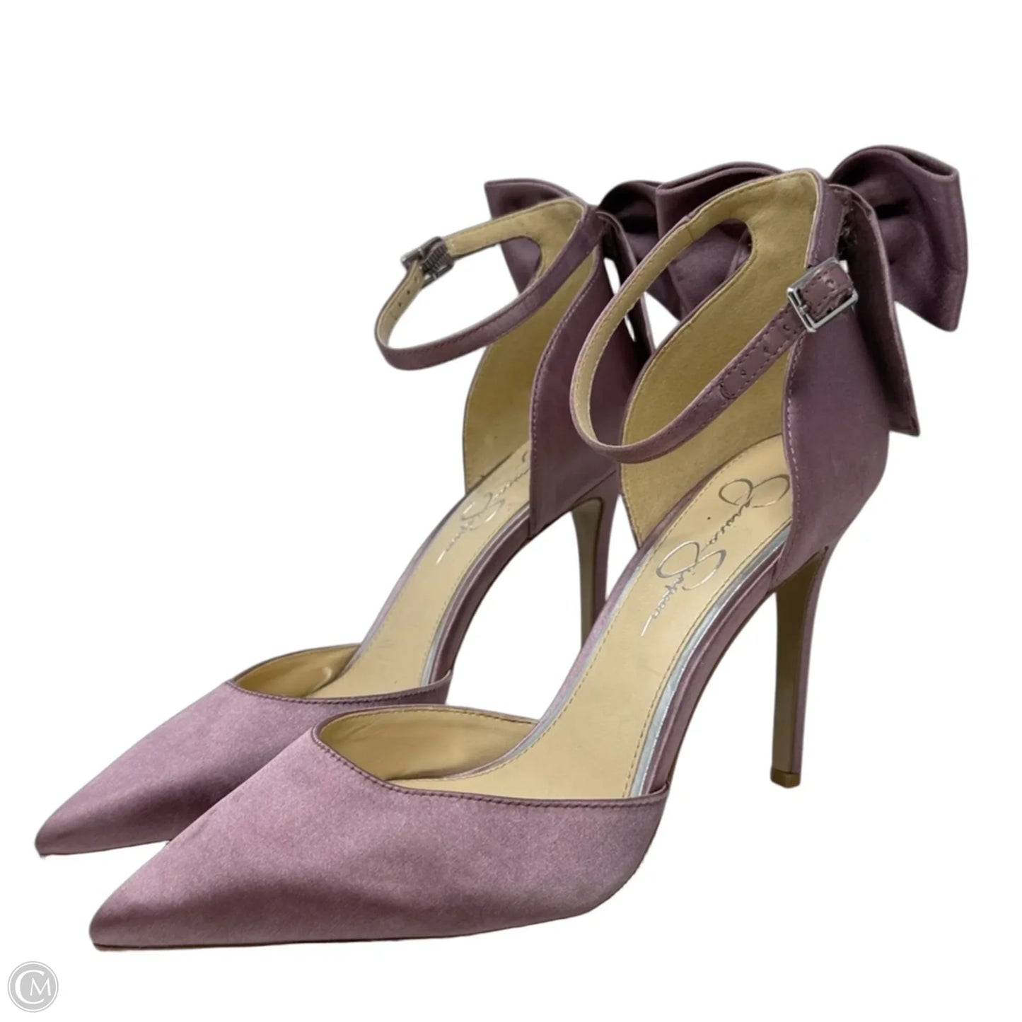 JP Polla Stiletto Satin Bow Pumps  By Jessica Simpson In Pink, Size: 8