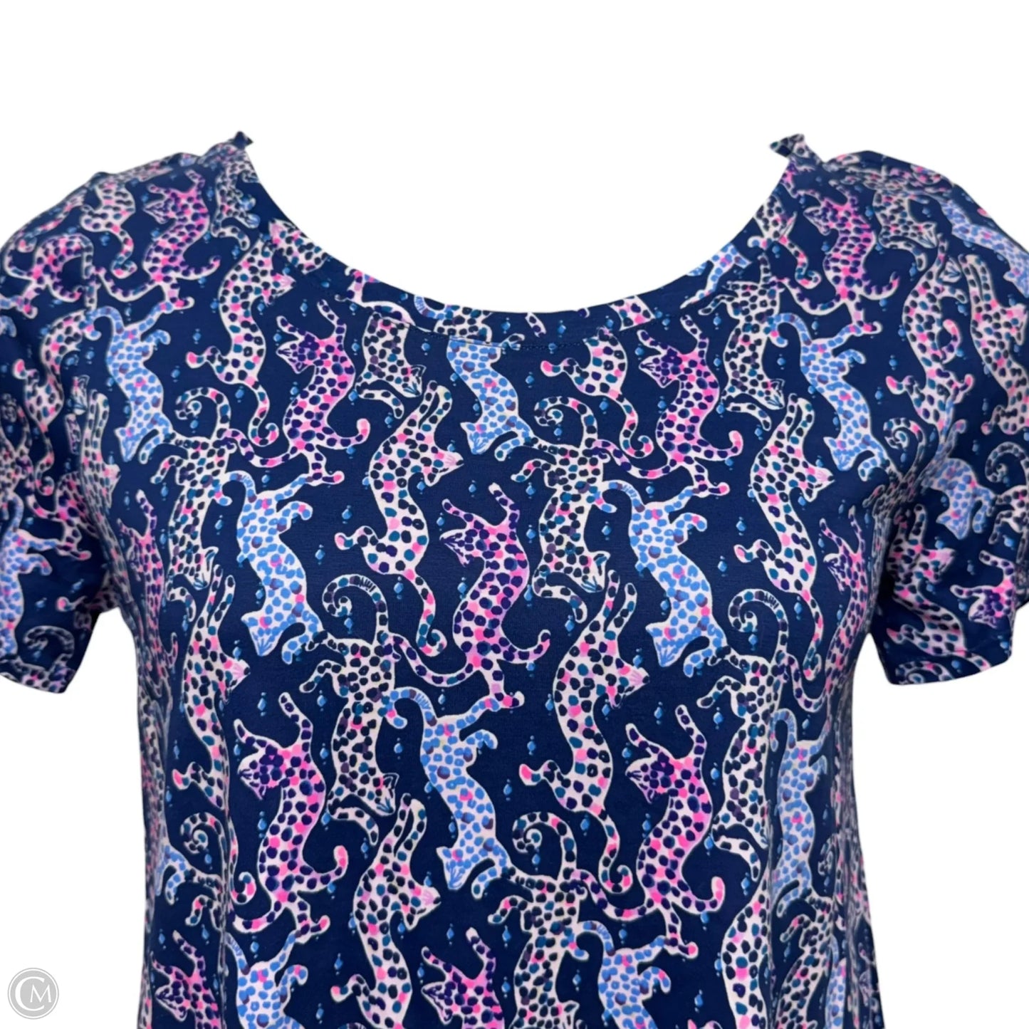 Cody Pocket Dress Designer By Lilly Pulitzer In Oyster Bay Navy On The Catwalk, Size: L