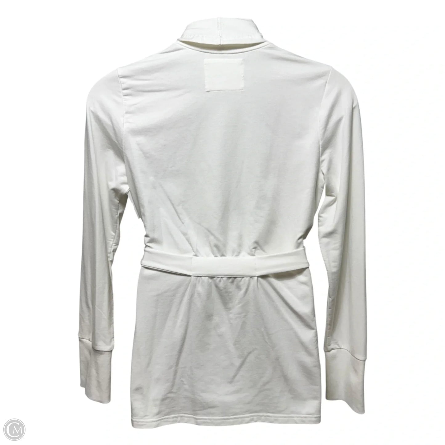 Caspian Wrap Sweater Cardigan Designer By Luxletic by Lilly Pulitzer In Resort White, Size: L