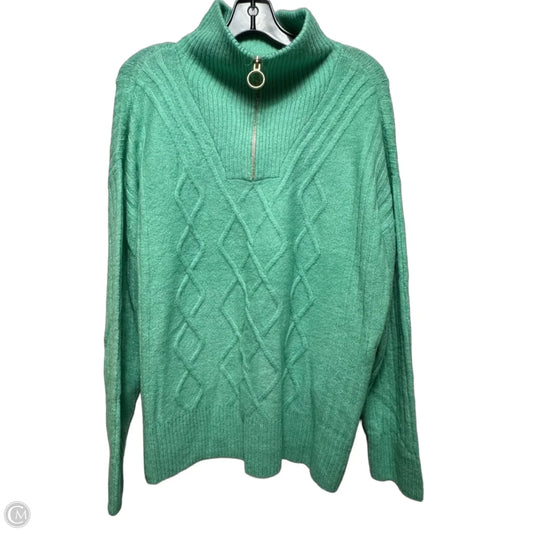 Sweater By Talbots In Green, Size: Xl