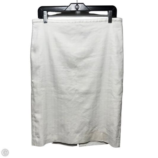 Skirt Midi By Ann Taylor In White, Size: 10