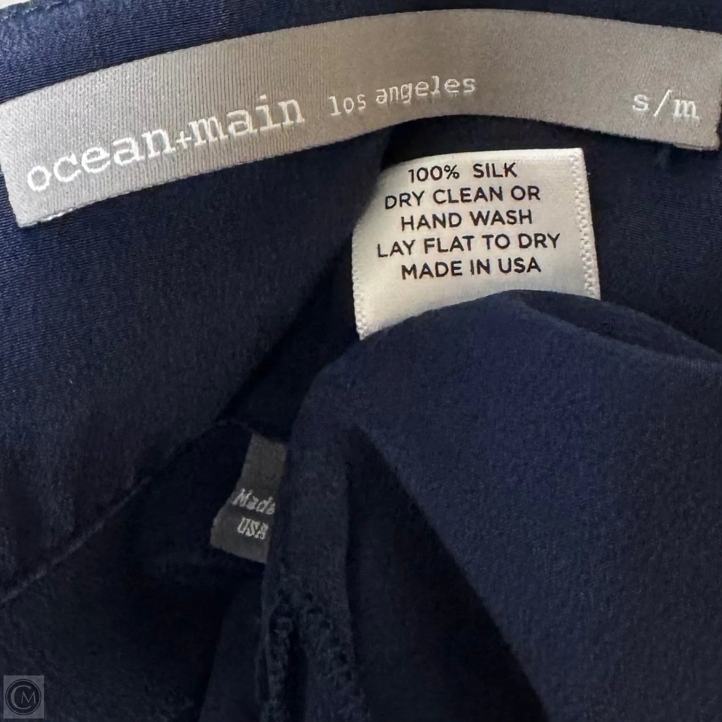 Silk Caftan Dress Casual Maxi By Ocean + Main In Blue, Size: S/M