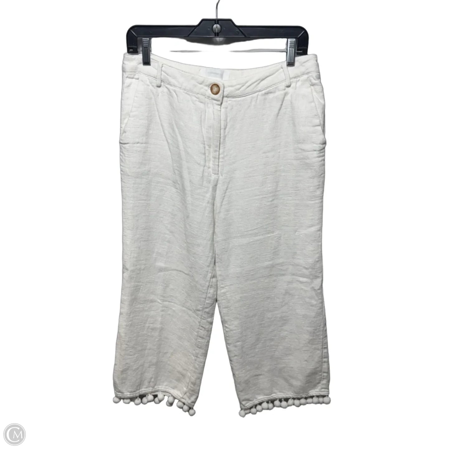 Pants Linen By ett:twa Anthropologie In White, Size: M