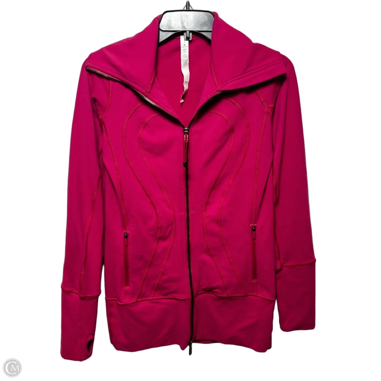 Athletic Jacket By Lululemon In Pink, Size: 4