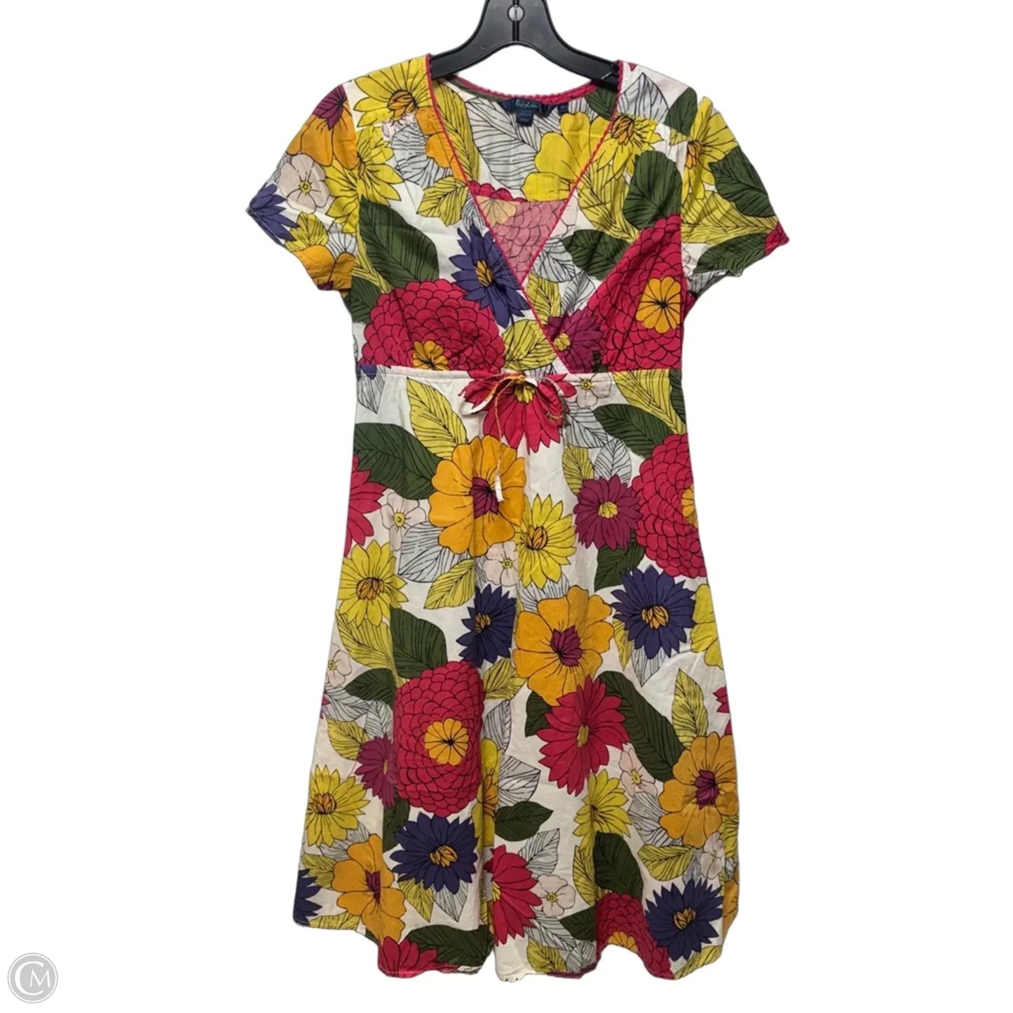 Dress Casual Midi By Boden In Floral Print, Size: 8