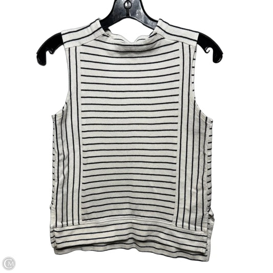 Knit Top Sleeveless By Madewell In Striped Pattern, Size: Xs