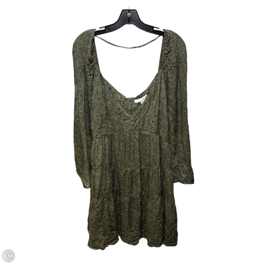 Tunic Long Sleeve By Fourteenth Place In Floral Print, Size: 3x