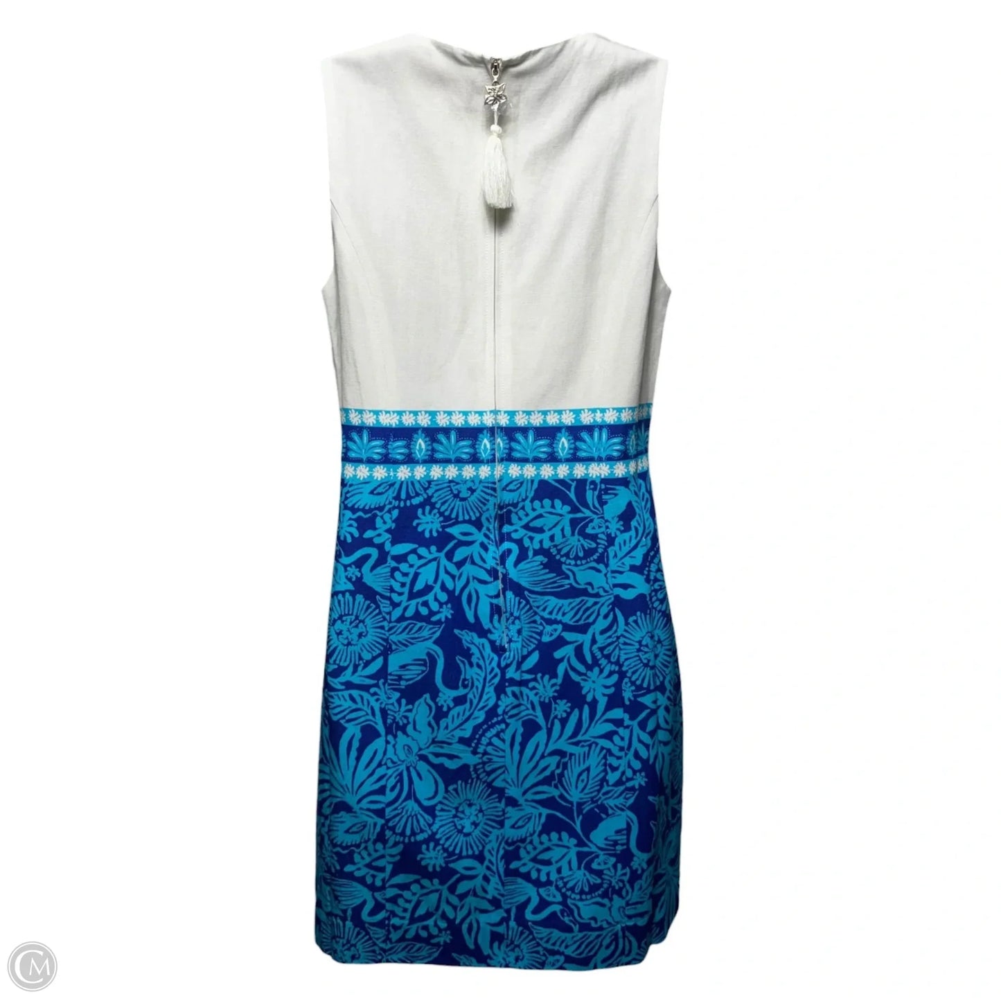 Dress Designer By Lilly Pulitzer In Blue & White, Size: 0