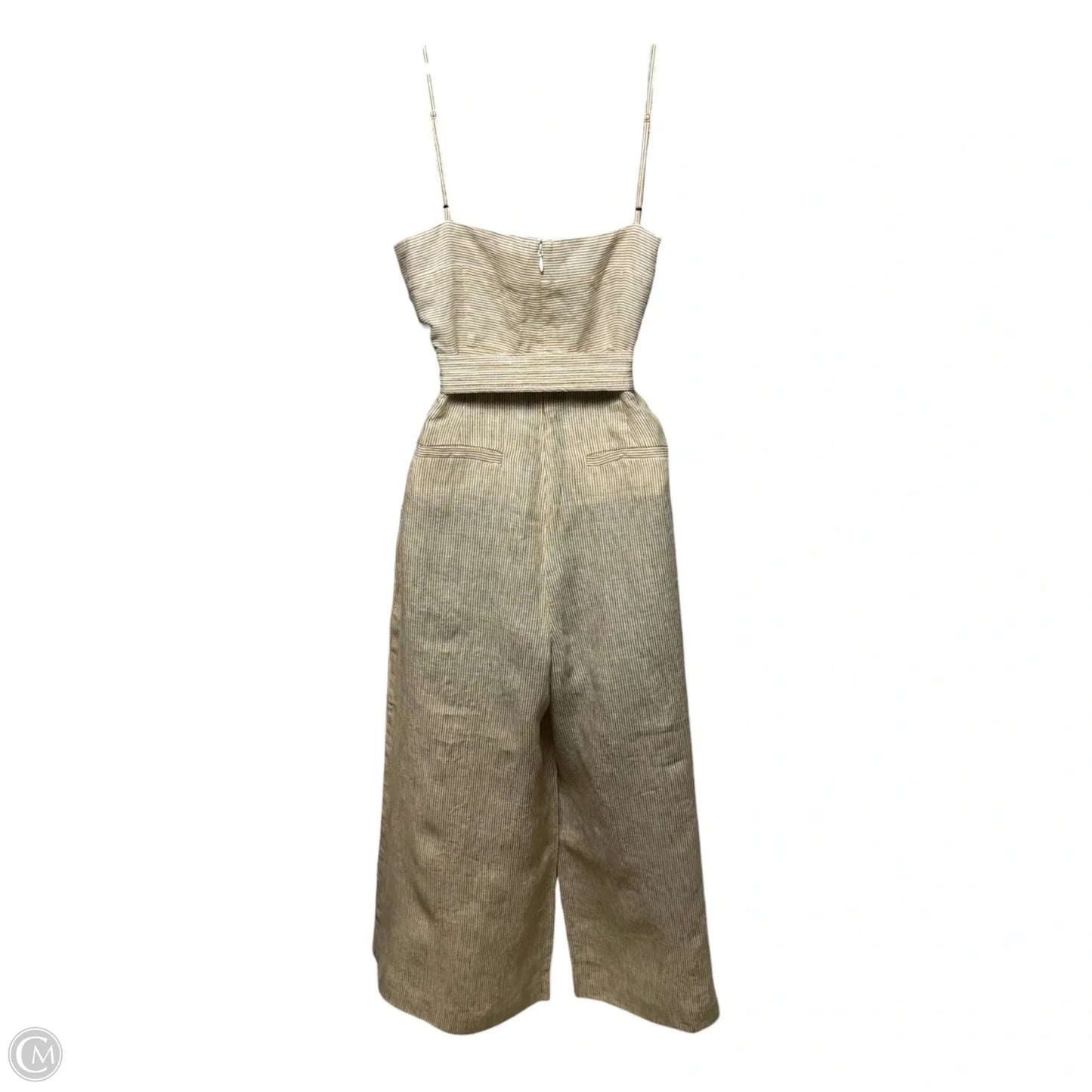 Linen Jumpsuit By J. Crew In Striped Pattern, Size: 6p