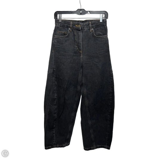 Jeans Wide Leg By Zara In Black, Size: 2