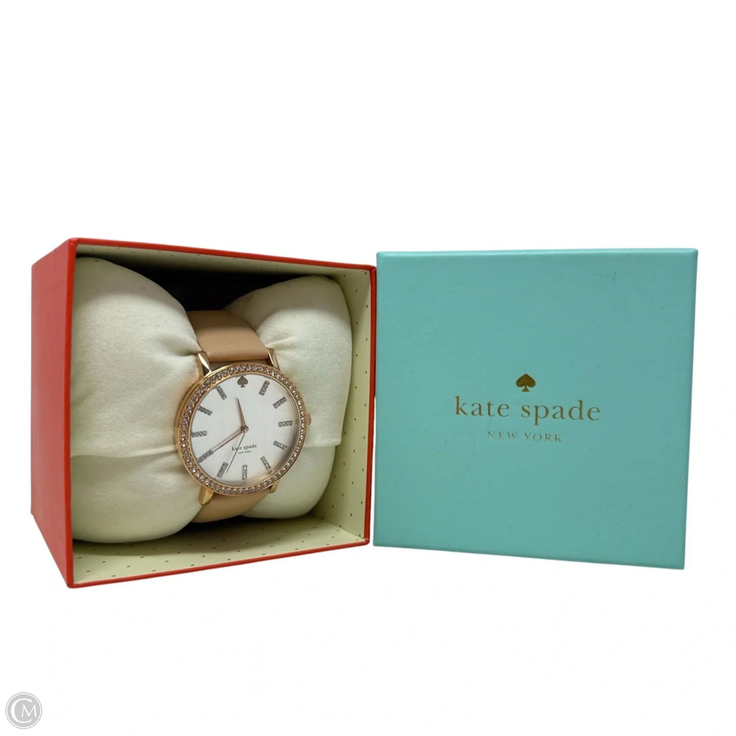 Metro Grand Watch With Vachetta Leather Band Designer By Kate Spade