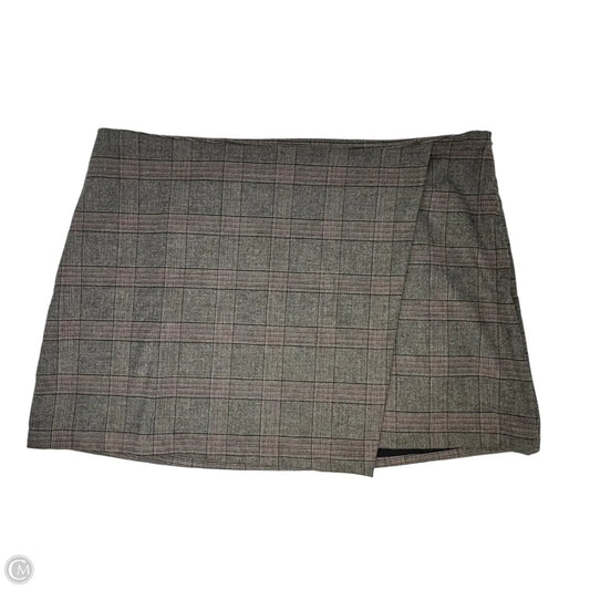 Skirt Mini & Short By Old Navy In Plaid Pattern, Size: Xxl