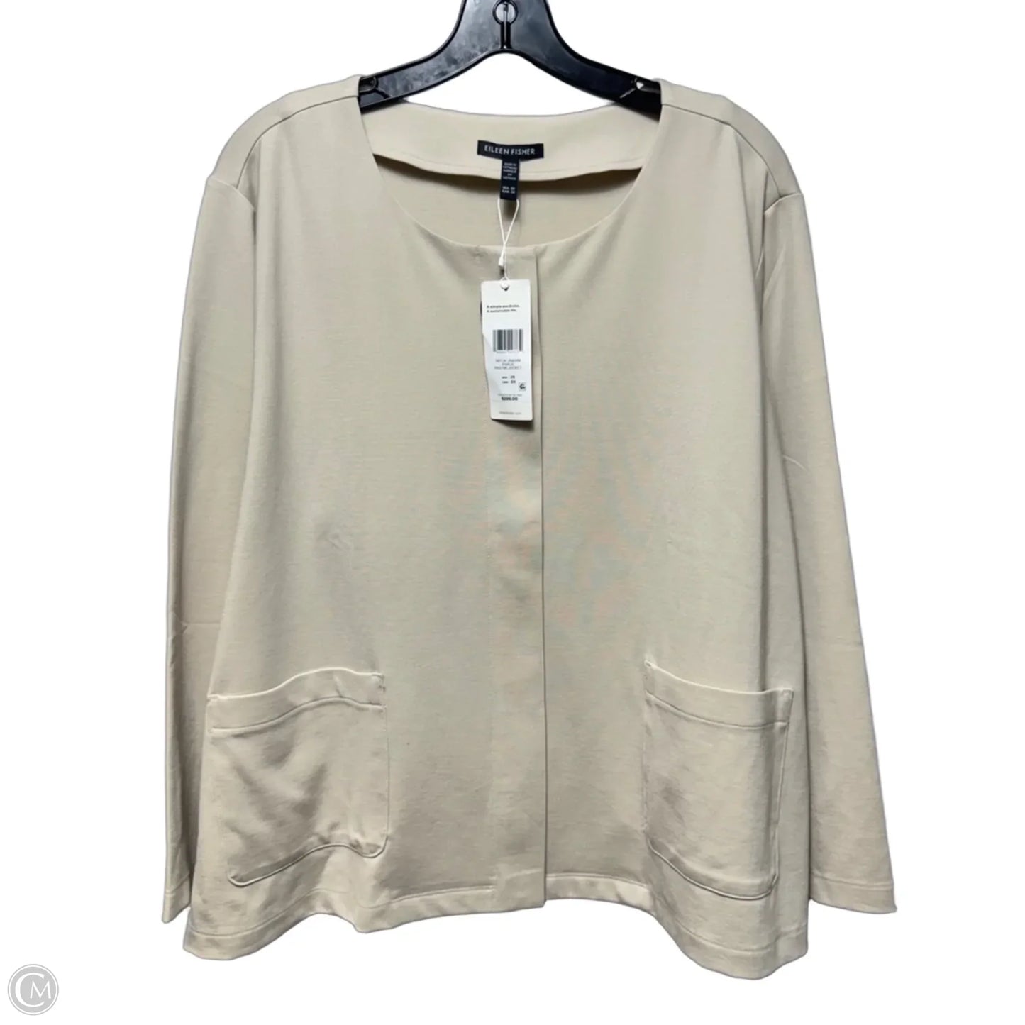 Parus Tencel Blend Jacket By Eileen Fisher In Tan, Size: 2x
