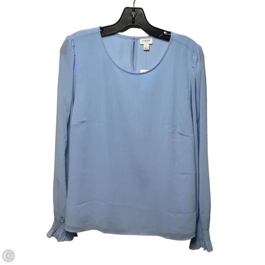 Top Long Sleeve By J. Crew In Blue, Size: L