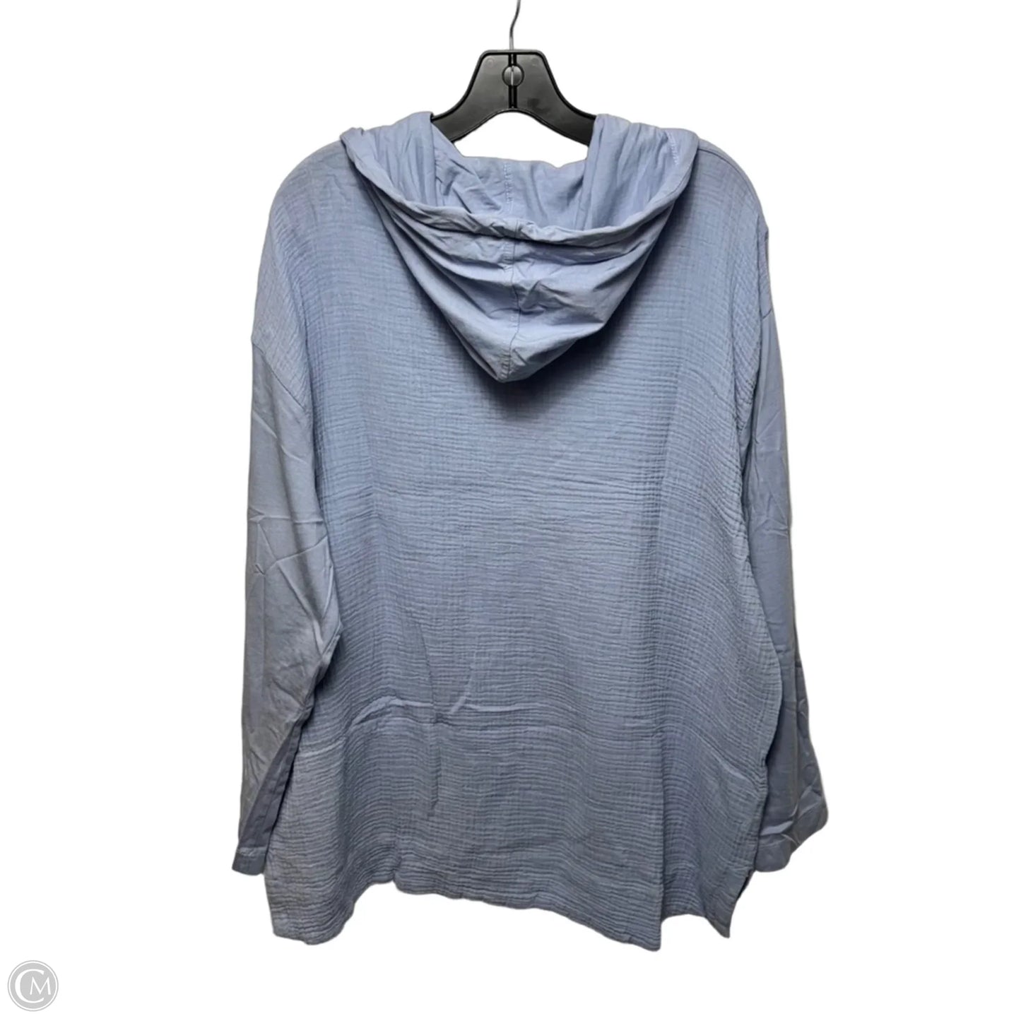 Hoodie Top Long Sleeve By Pure Jill In Purple, Size: L